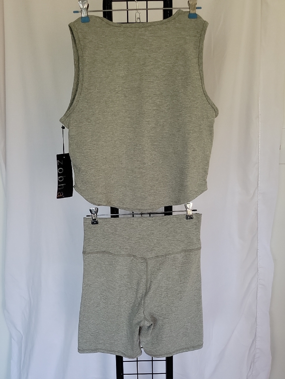 Zobha Top & Shorts Set  Large Green NWT - Picture 5 of 13